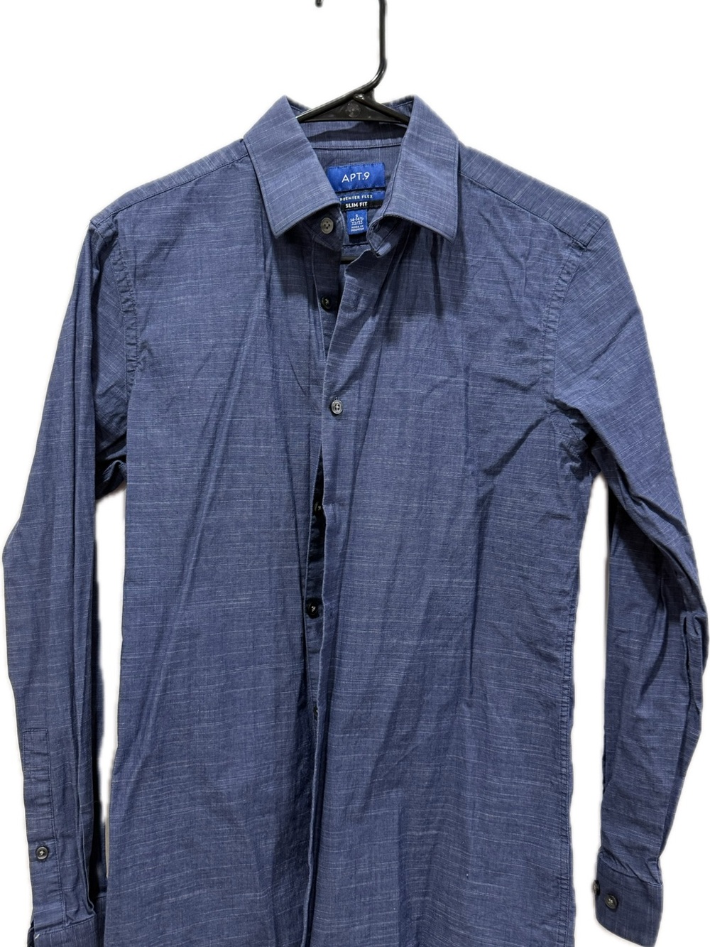 Apt. 9 Navy Blue Slim Fit Button-Up Shirt